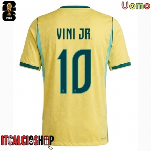 Brasile Vinicius Junior #10 Prima Maglia Mondiali 2026 Manica Corta